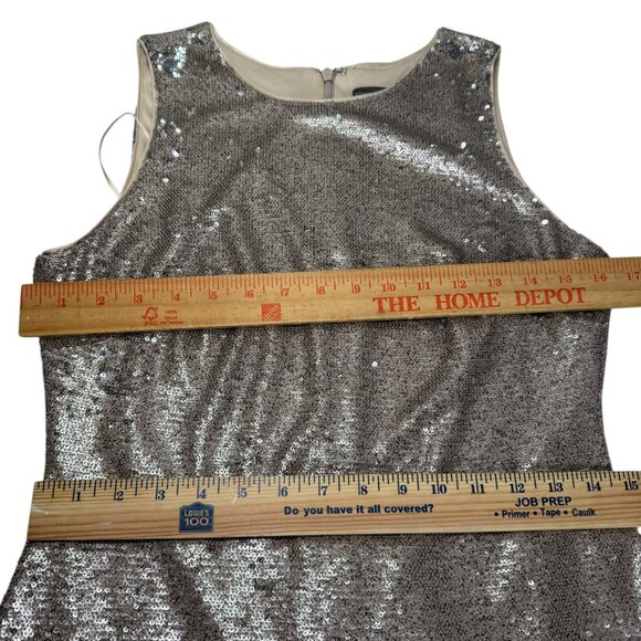Vince Camuto Gold Sequin Sleeveless Sheath Dress NWT Size 4 | Holdays Party Dres - Picture 9 of 10